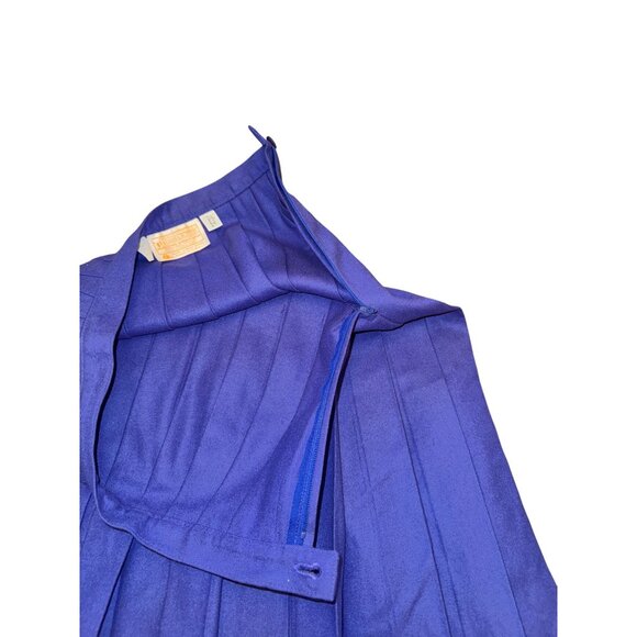 Pendleton Womens Vintage Pleated Wool Skirt Size 6 Purple - Picture 7 of 9